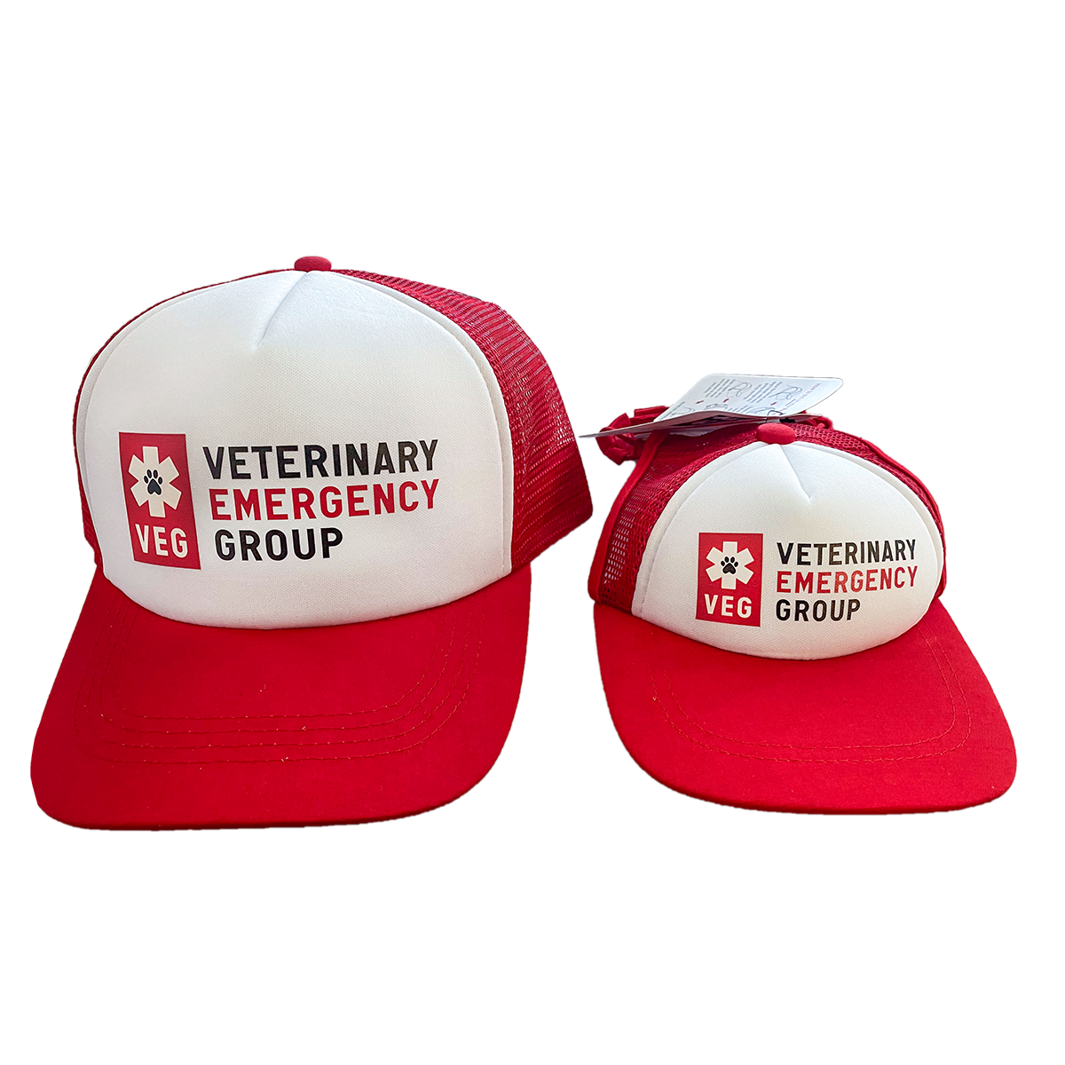 Human + Dog Baseball Hat Set Veterinary Emergency Group Store