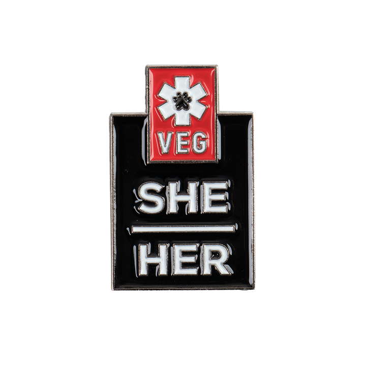 She/Her Pronoun Pin